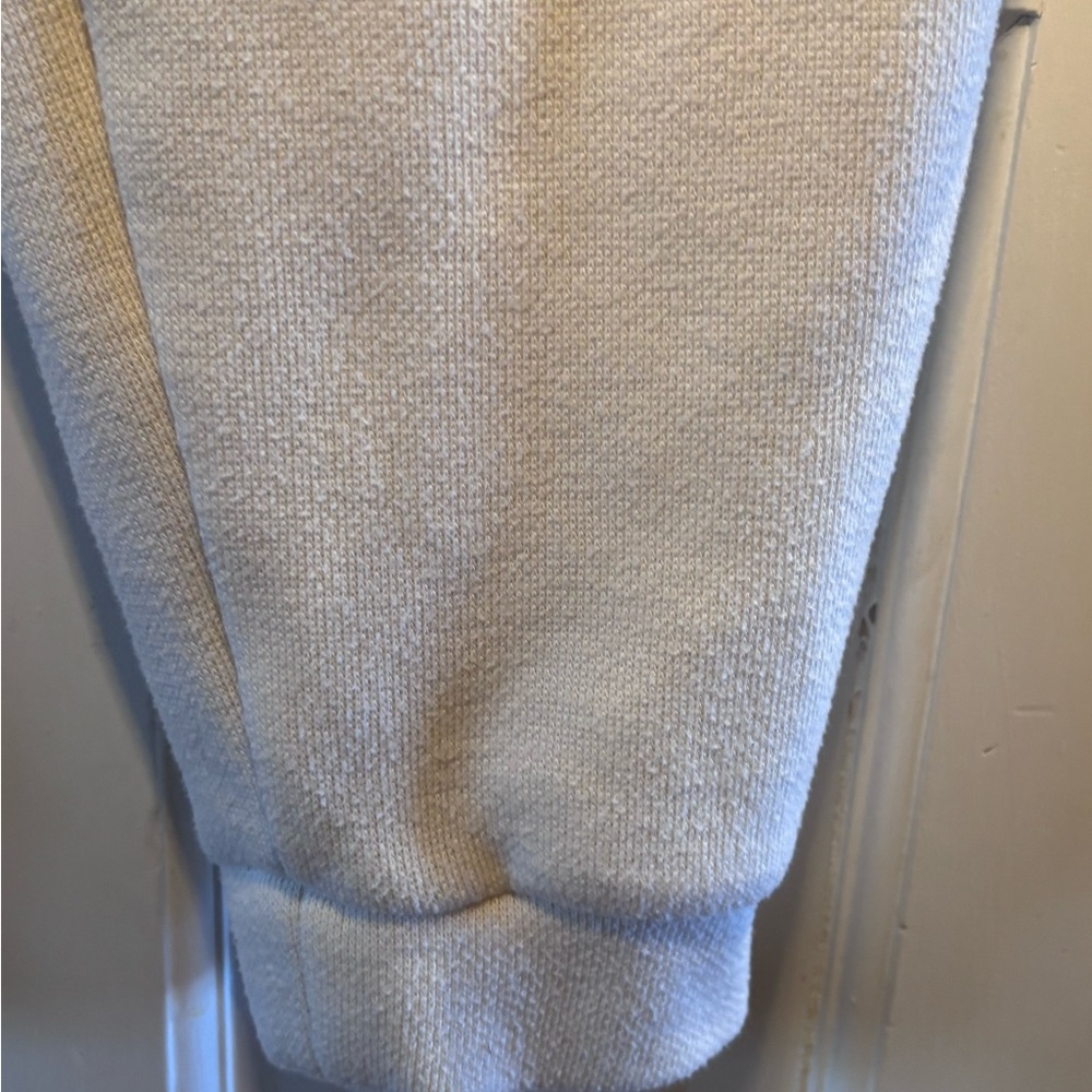 Zara Joggers Elastic Waist Cream Knit SZ Sm Minimalist Loungewear - Picture 5 of 9